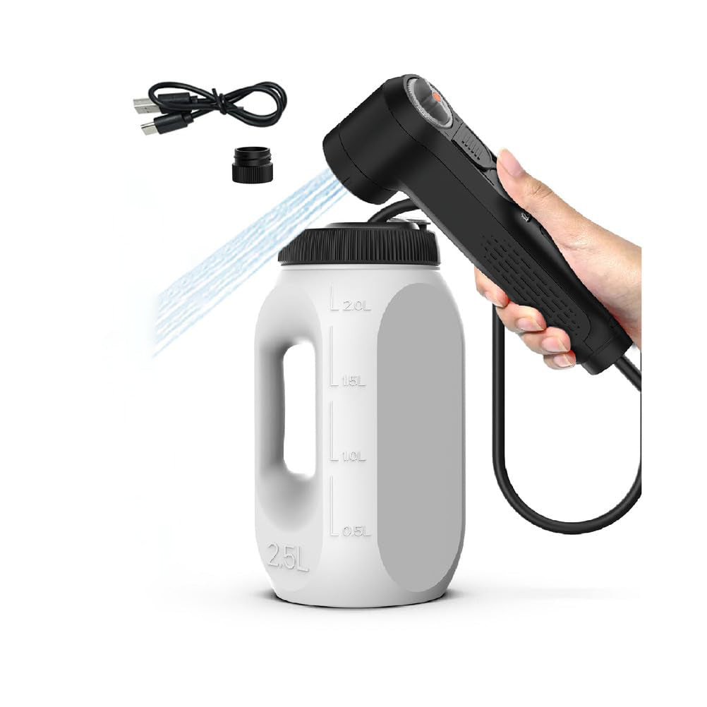Morfone is a portable electric travel bidet featuring two spray modes and a 2.5 liter water tank