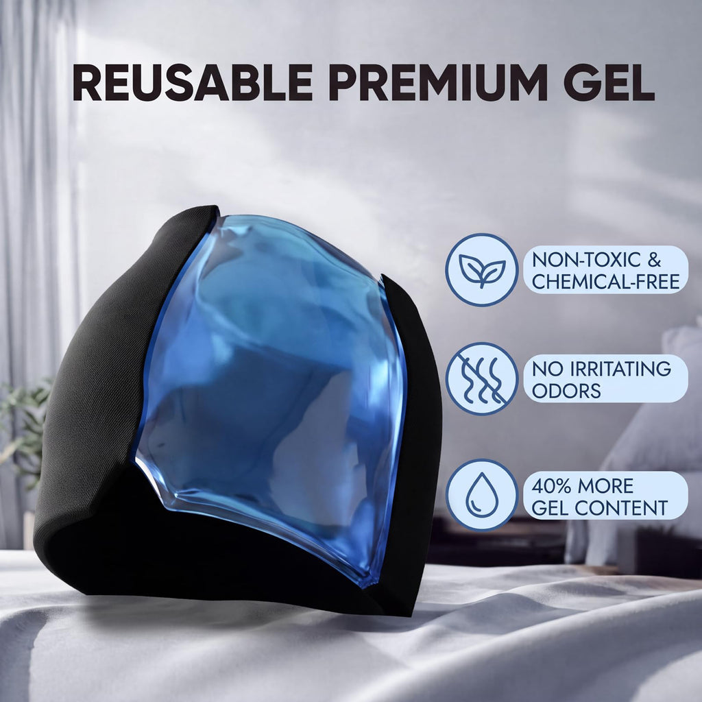 Morfone Migraine Relief Cap, Reusable Ice Pack Head Wrap with Odorless Gel for Headache Relief, Stress Relaxation, Puffy Eyes and Cold Therapy Use