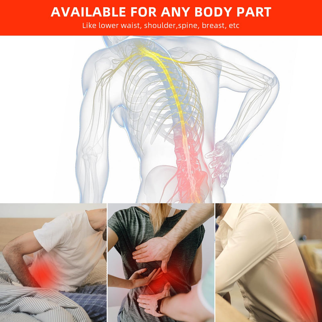 Morfone 660nm & 850nm Infrared Timed Heat Therapy Pad for Relieving Shoulder Back and Knee Pain