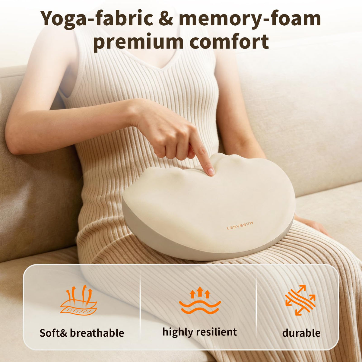 Morfone Heated Neck Massager with Heat, 3D Rolling Shiatsu Shoulder and Neck Massager Pillow for Neck Tension Relief, Back Massage at Home or Office