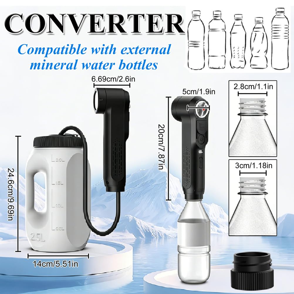 Morfone is a portable electric travel bidet featuring two spray modes and a 2.5 liter water tank