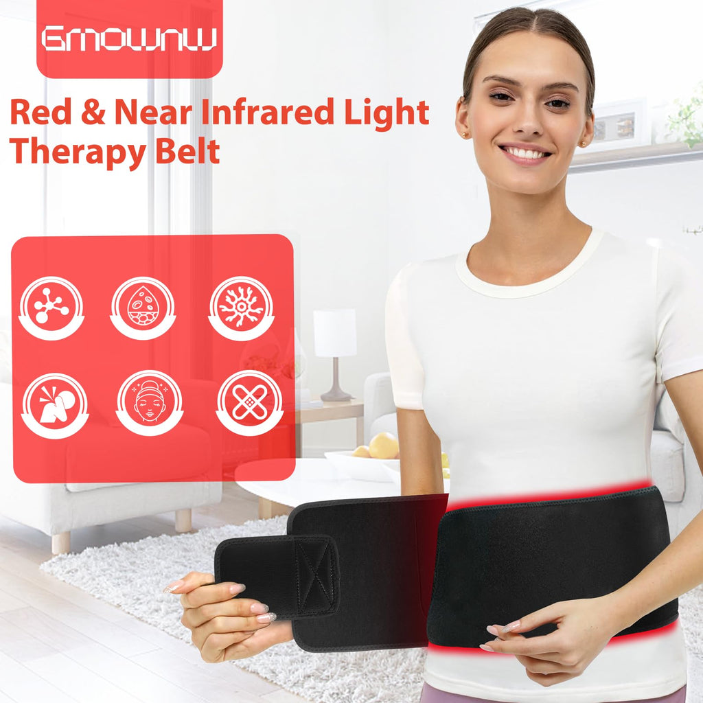 Morfone 660+850nm Red Light Therapy Belt Muscle Relief and Circulation-Boosting Therapy Belt