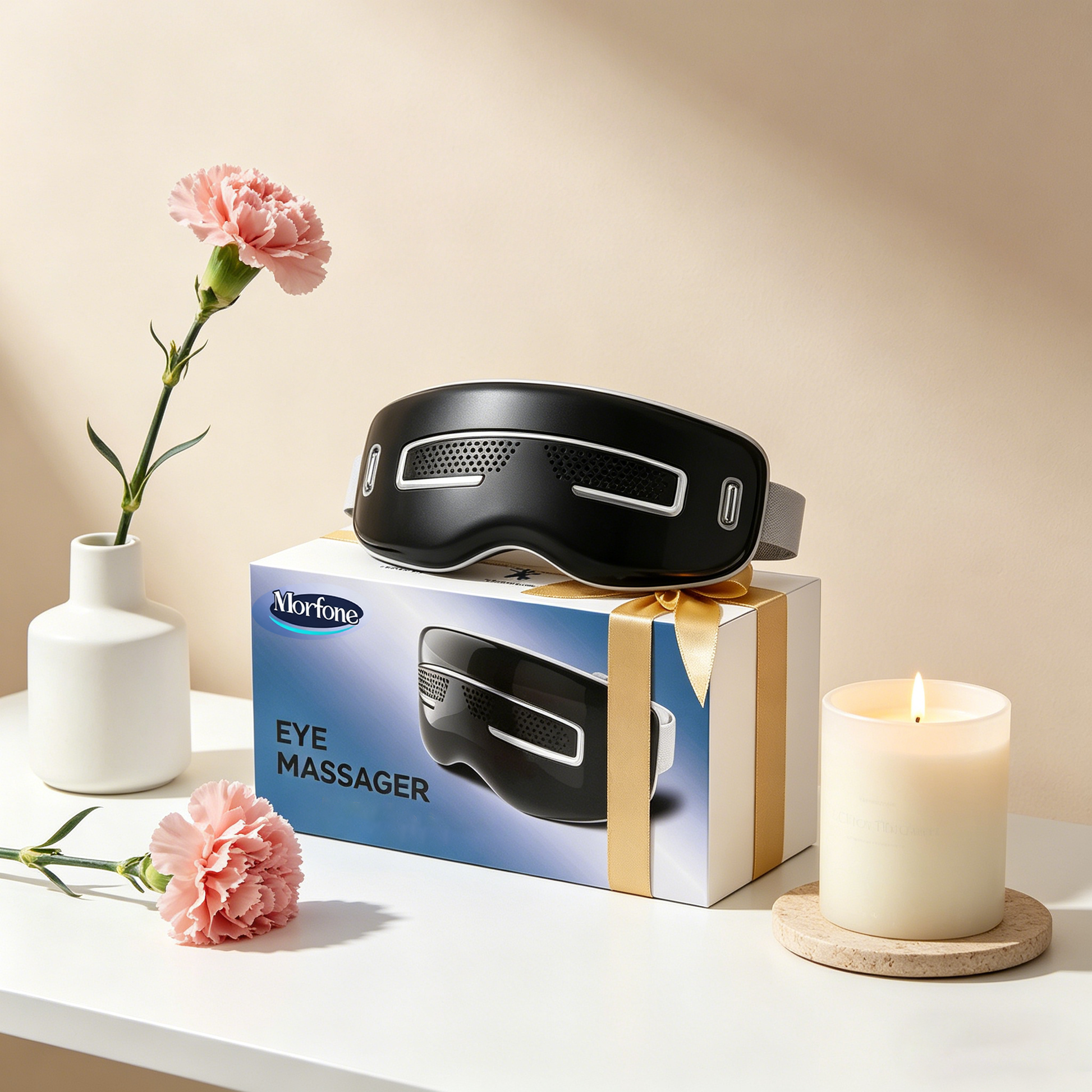 Morfone 4 Mode Hot Cold Eye Massager for Relieving Eye Fatigue  Mother's Day gift